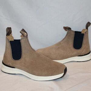 Blundstone Men's 2146 Chelsea Sneaker Boots Suede Sand Navy